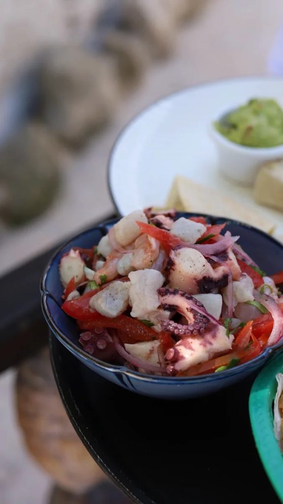 Ceviche mixto at the restaurant
